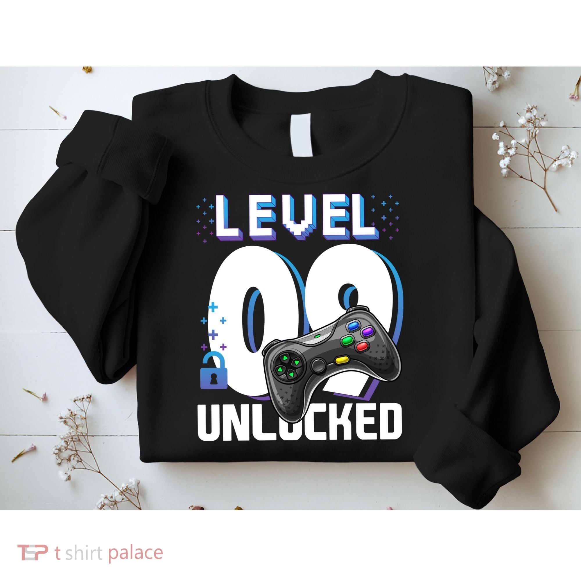 Level 9 Unlocked Funny Video Gamer 9th Birthday Gift For Gamers Sweatshirt