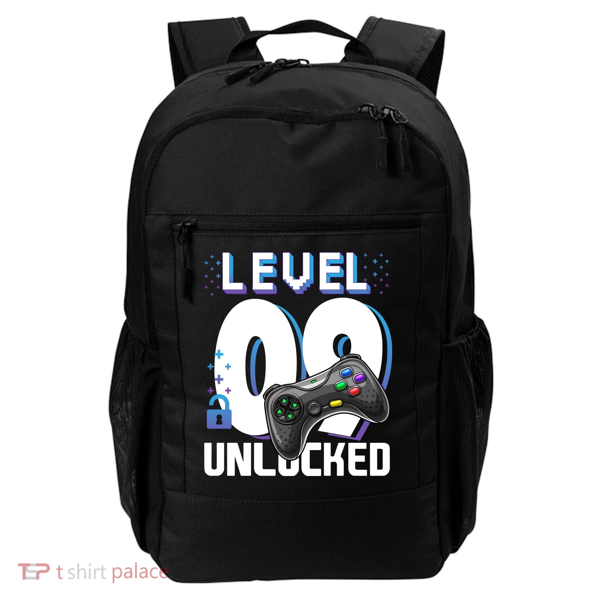 Level 9 Unlocked Funny Video Gamer 9th Birthday Gift For Gamers Backpack