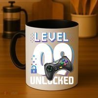 Level 9 Unlocked Funny Video Gamer 9th Birthday Gift For Gamers Coffee Mug thumb 4