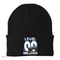 Level 9 Unlocked Funny Video Gamer 9th Birthday Gift For Gamers Beanie thumb 0
