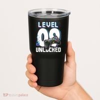 Level 9 Unlocked Funny Video Gamer 9th Birthday Gift For Gamers Tumbler thumb 2