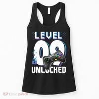 Level 9 Unlocked Funny Video Gamer 9th Birthday Gift For Gamers Women's Tank Top thumb 0