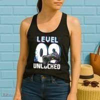 Level 9 Unlocked Funny Video Gamer 9th Birthday Gift For Gamers Women's Tank Top thumb 2