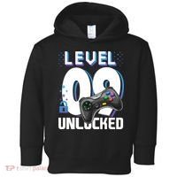 Level 9 Unlocked Funny Video Gamer 9th Birthday Gift For Gamers Toddler Hoodie thumb 0