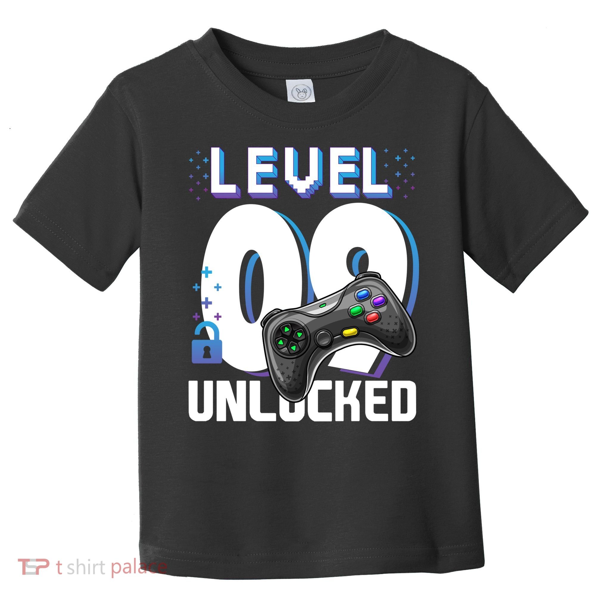 Level 9 Unlocked Funny Video Gamer 9th Birthday Gift For Gamers Toddler T-Shirt