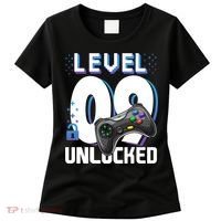Level 9 Unlocked Funny Video Gamer 9th Birthday Gift For Gamers Women's T-Shirt thumb 0