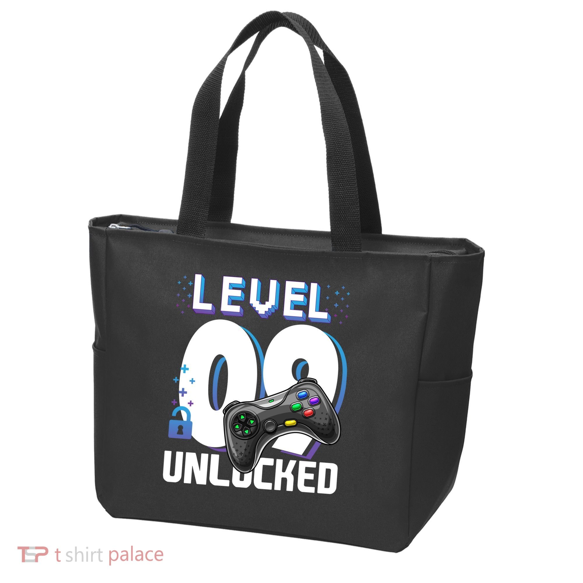 Level 9 Unlocked Funny Video Gamer 9th Birthday Gift For Gamers Tote Bag