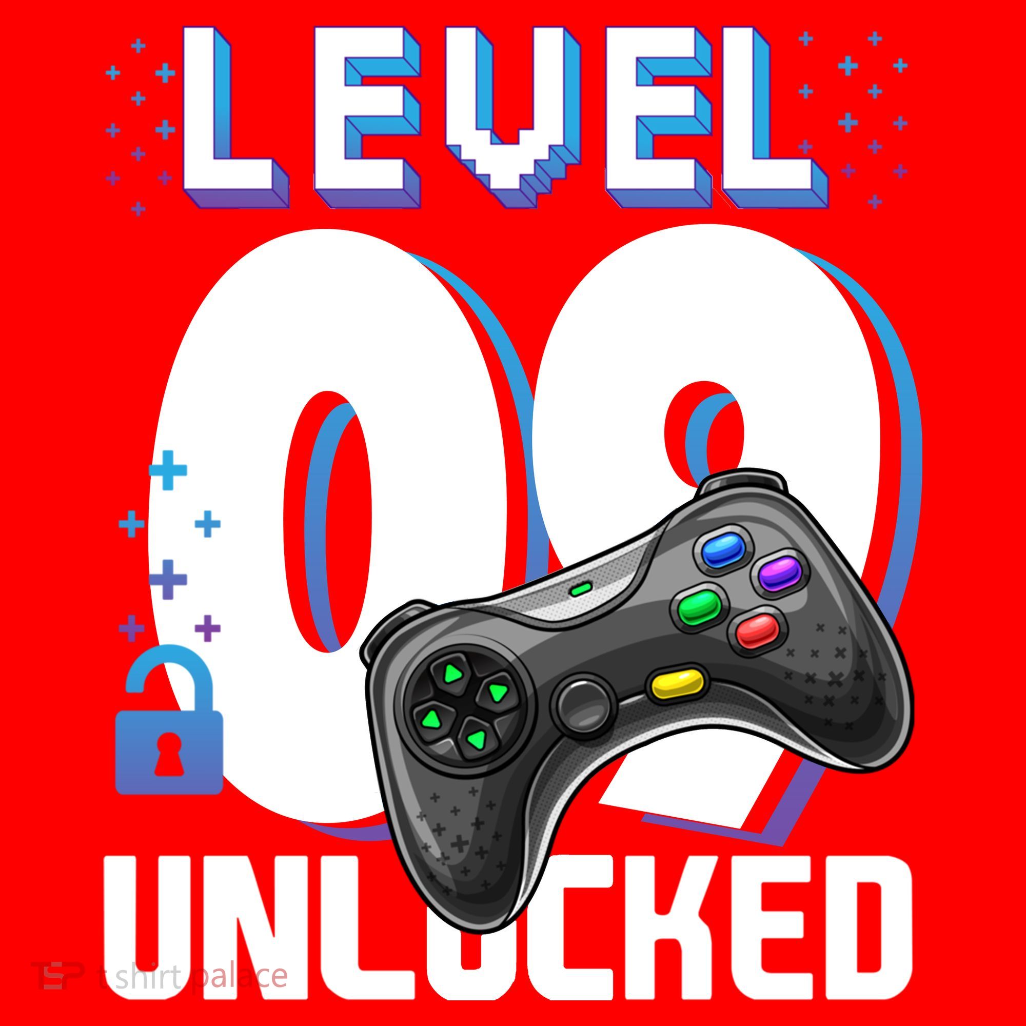 Level 9 Unlocked Funny Video Gamer 9th Birthday Gift For Gamers Santa Hat