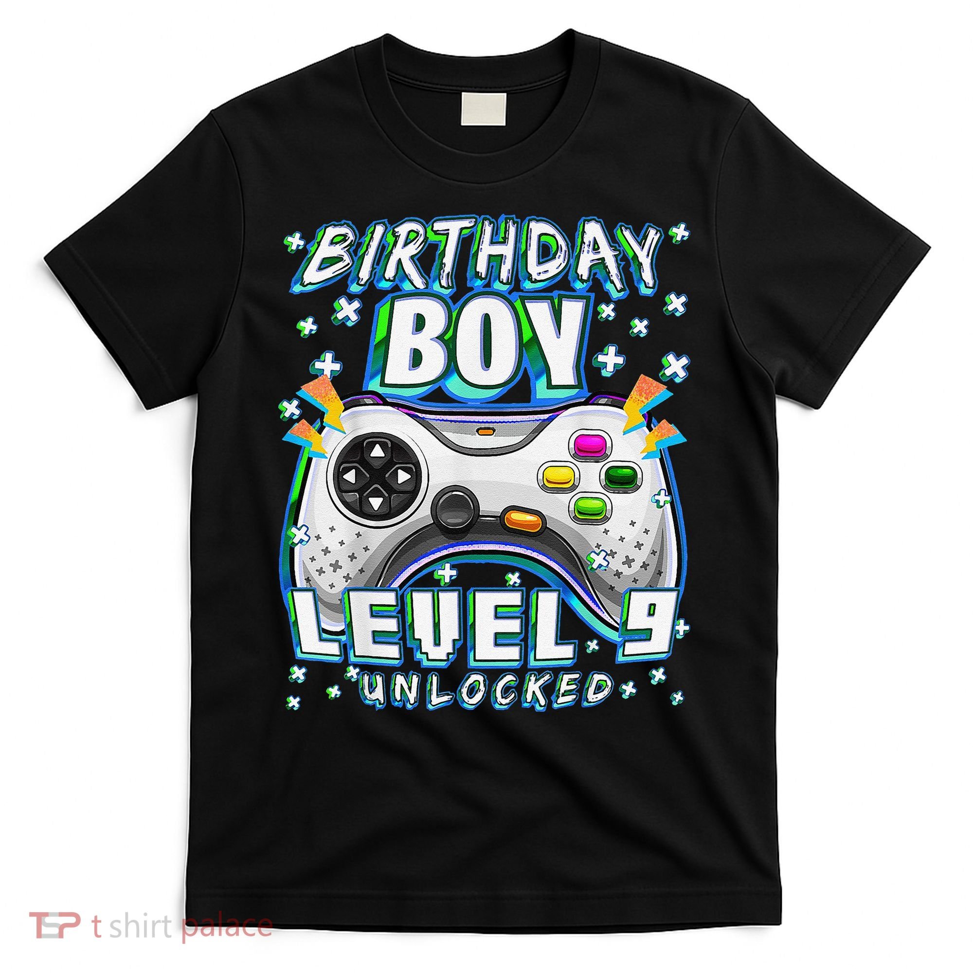 Level 9 Unlocked Video Game 9th Birthday Gamer T-Shirt