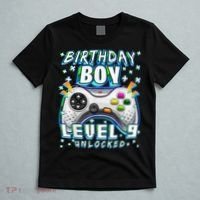 Level 9 Unlocked Video Game 9th Birthday Gamer T-Shirt thumb 5