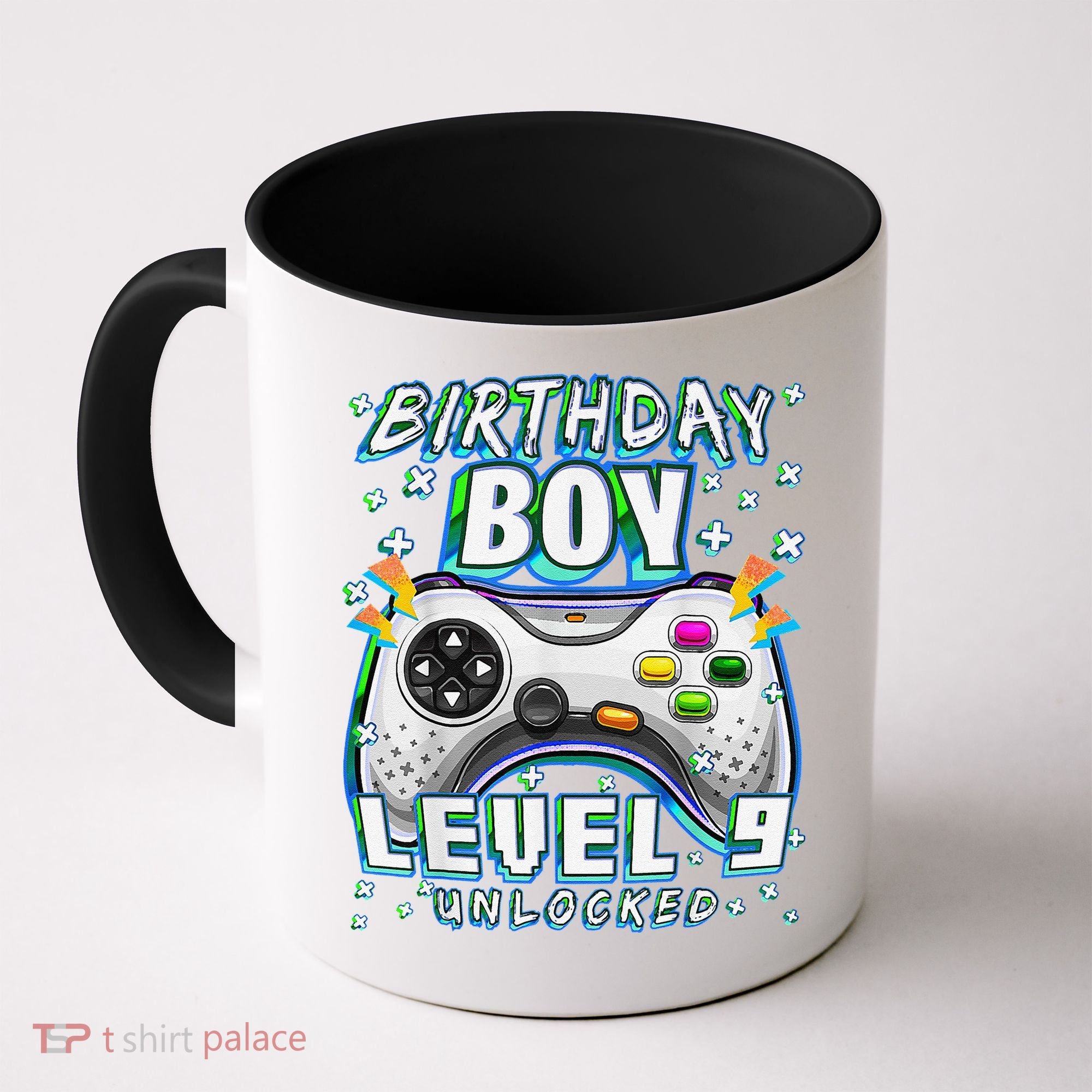 Level 9 Unlocked Video Game 9th Birthday Gamer Coffee Mug