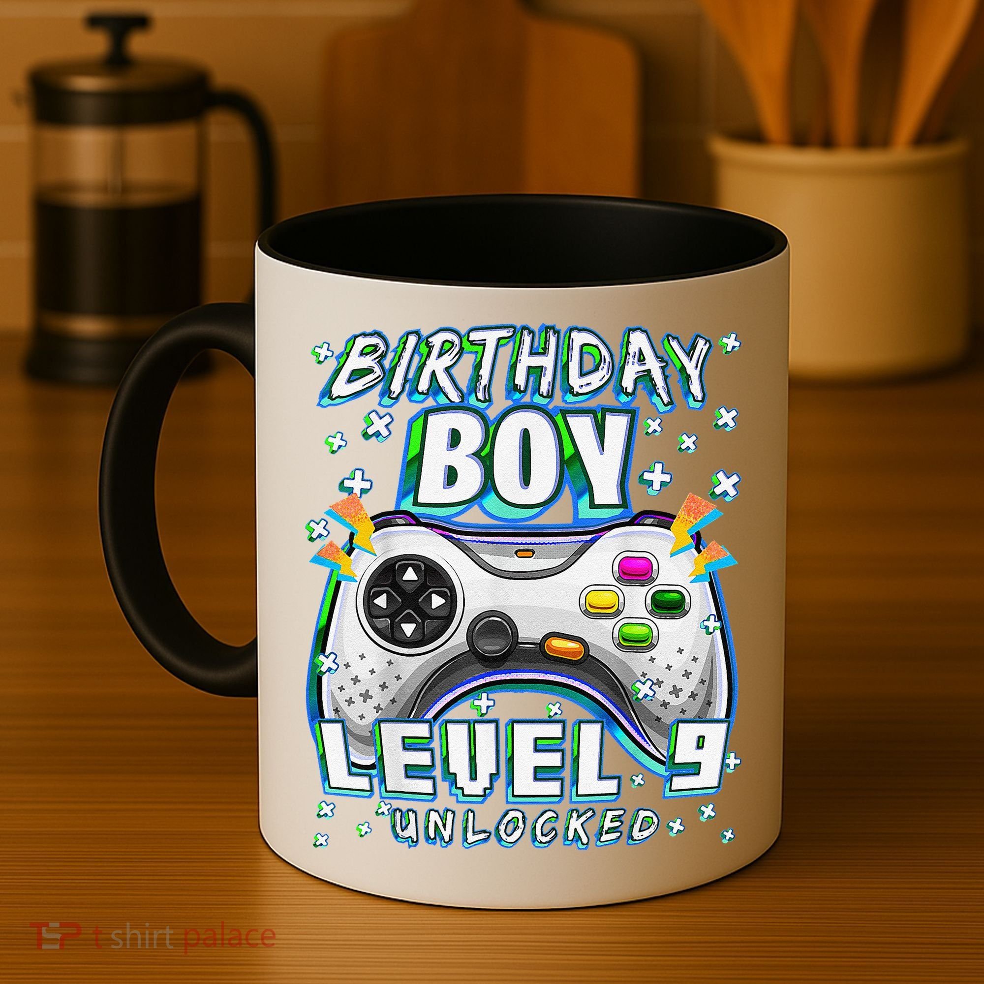 Level 9 Unlocked Video Game 9th Birthday Gamer Coffee Mug