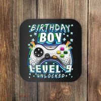 Level 9 Unlocked Video Game 9th Birthday Gamer Coaster thumb 0