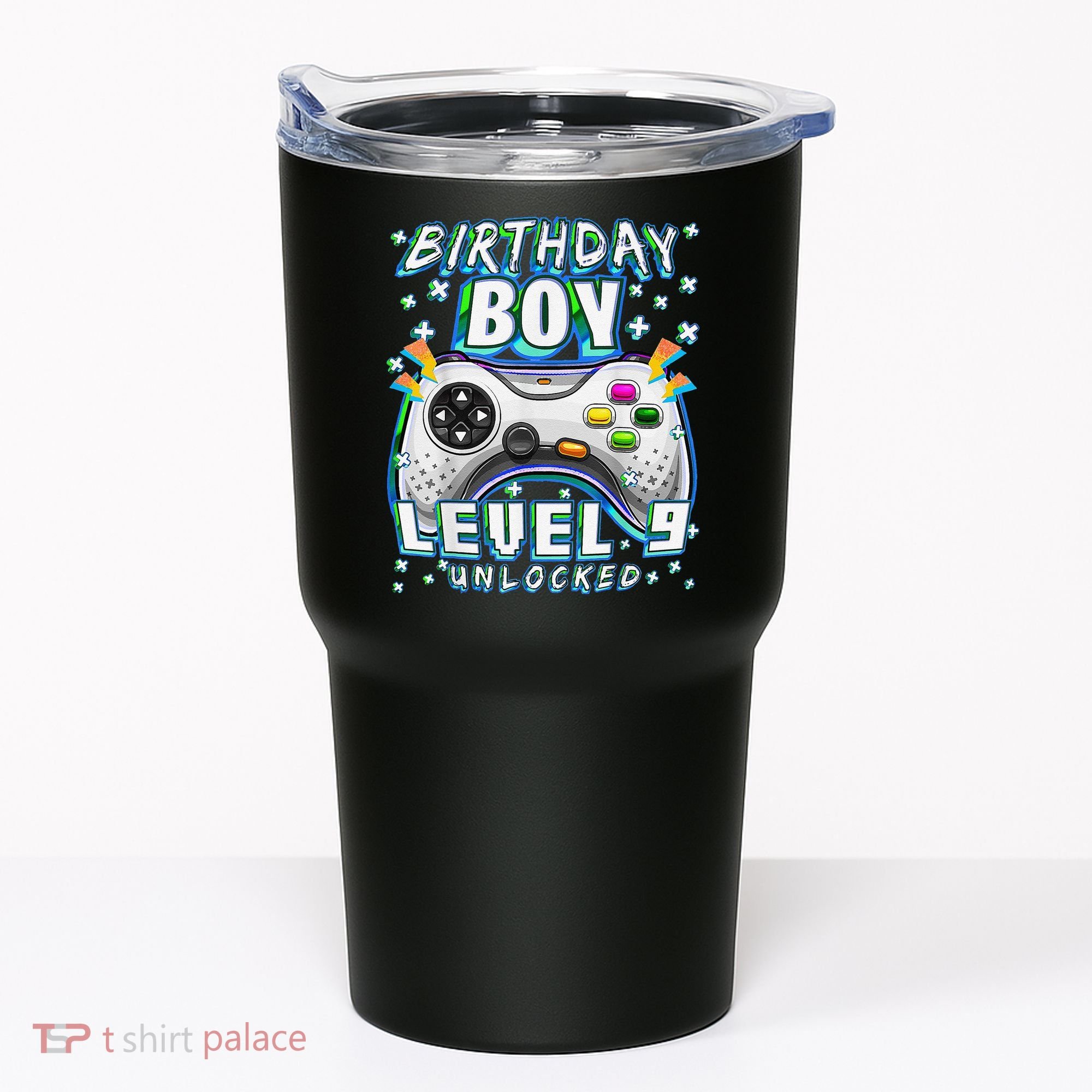 Level 9 Unlocked Video Game 9th Birthday Gamer Tumbler