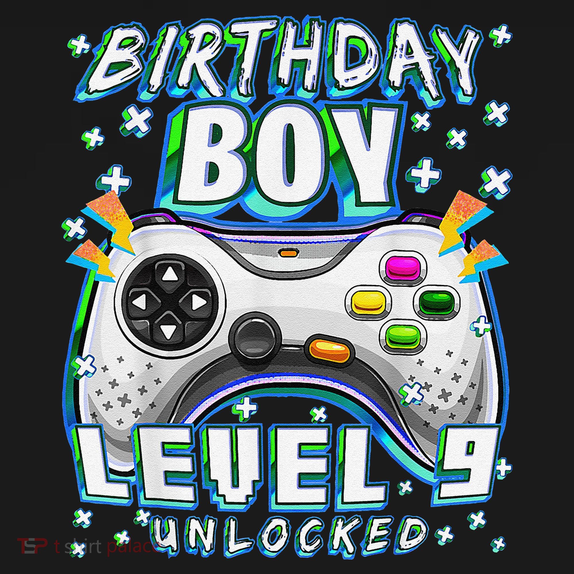Level 9 Unlocked Video Game 9th Birthday Gamer Mousepad