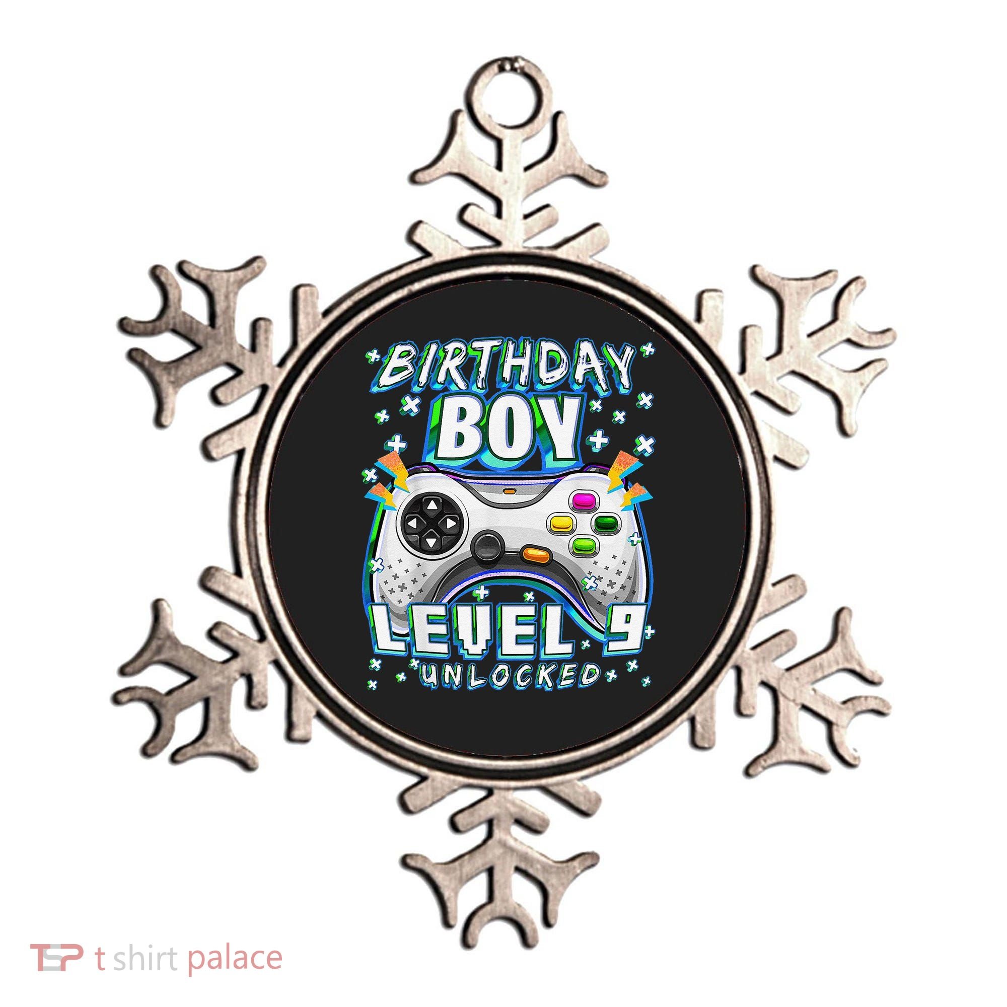 Level 9 Unlocked Video Game 9th Birthday Gamer Ornament