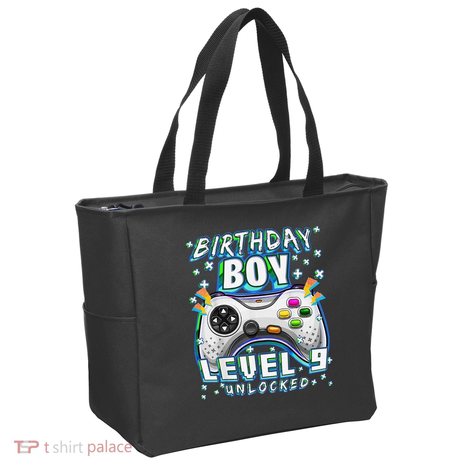 Level 9 Unlocked Video Game 9th Birthday Gamer Tote Bag