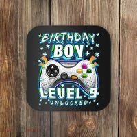 Level 9 Unlocked Video Game 9th Birthday Gamer Boys TShirt Coaster thumb 0