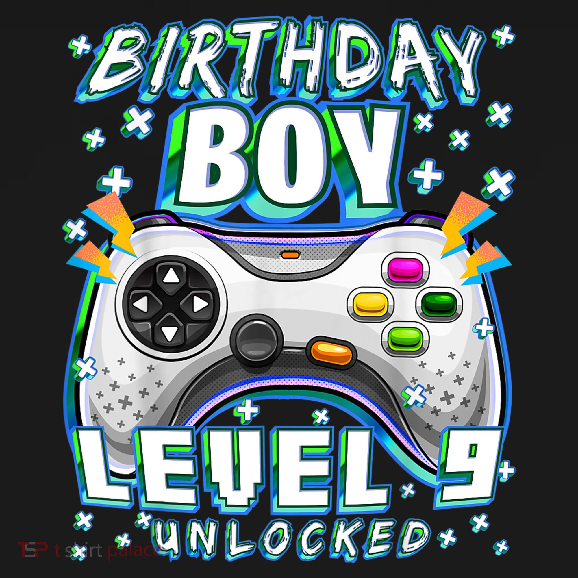 Level 9 Unlocked Video Game 9th Birthday Gamer Boys TShirt Women's Hoodie