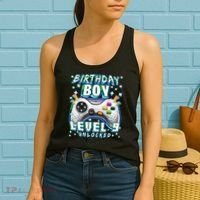 Level 9 Unlocked Video Game 9th Birthday Gamer Boys TShirt Women's Tank Top thumb 2
