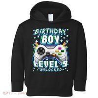 Level 9 Unlocked Video Game 9th Birthday Gamer Boys TShirt Toddler Hoodie thumb 0