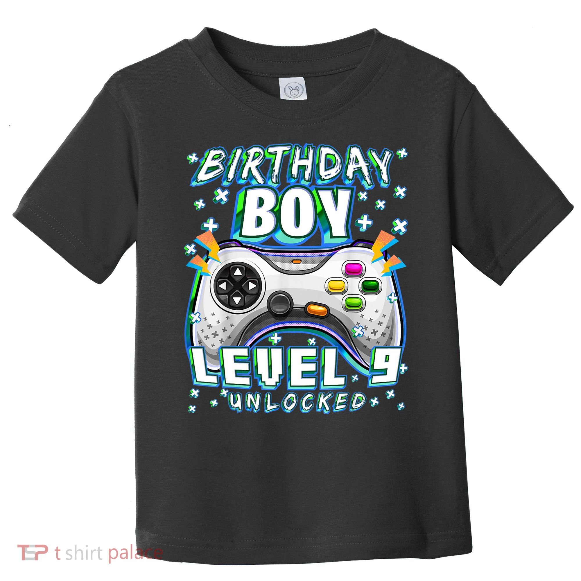 Level 9 Unlocked Video Game 9th Birthday Gamer Boys TShirt Toddler T-Shirt