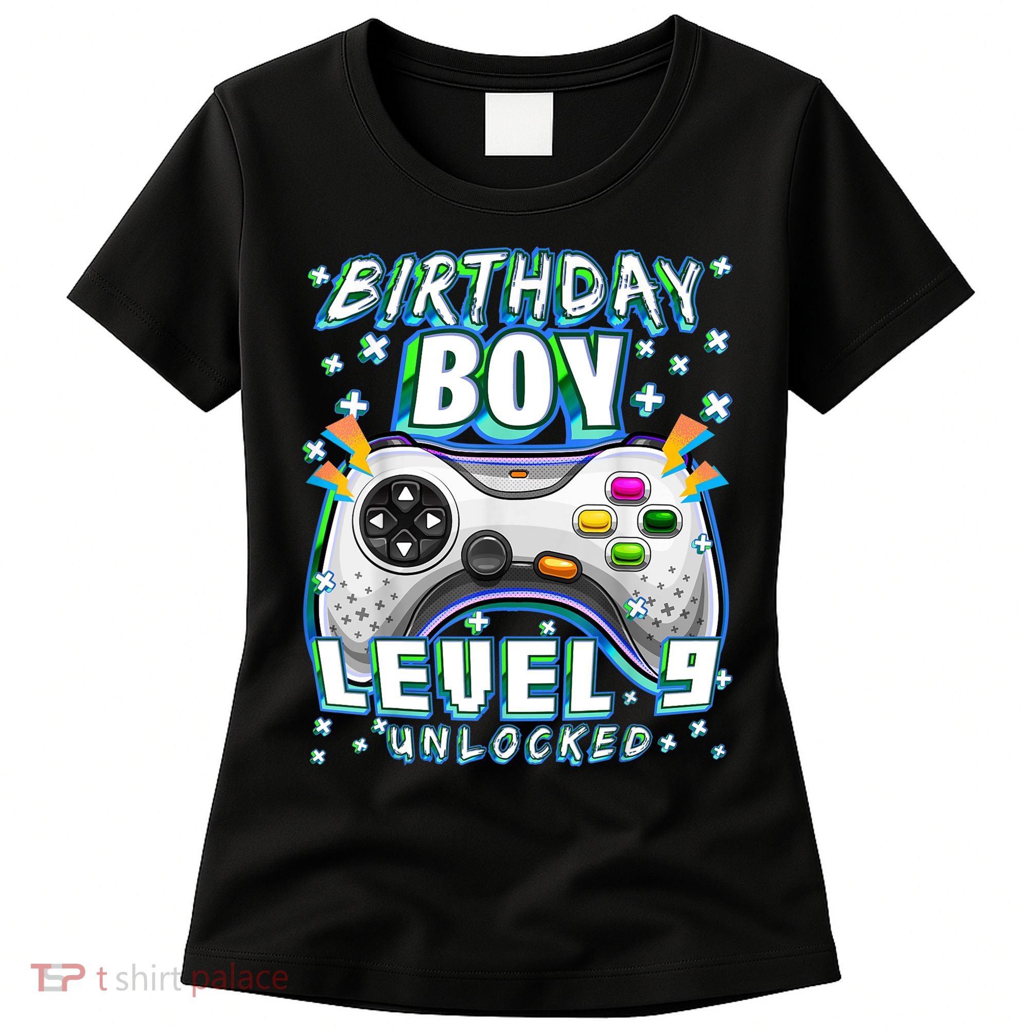 Level 9 Unlocked Video Game 9th Birthday Gamer Boys TShirt Women's T-Shirt