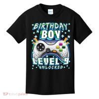 Level 9 Unlocked Video Game 9th Birthday Gamer Boys TShirt Kids T-Shirt thumb 0