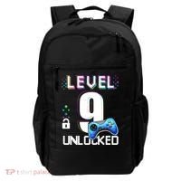 Level 9 Unlocked Video Game 9th Birthday Boy Gamer Backpack thumb 0