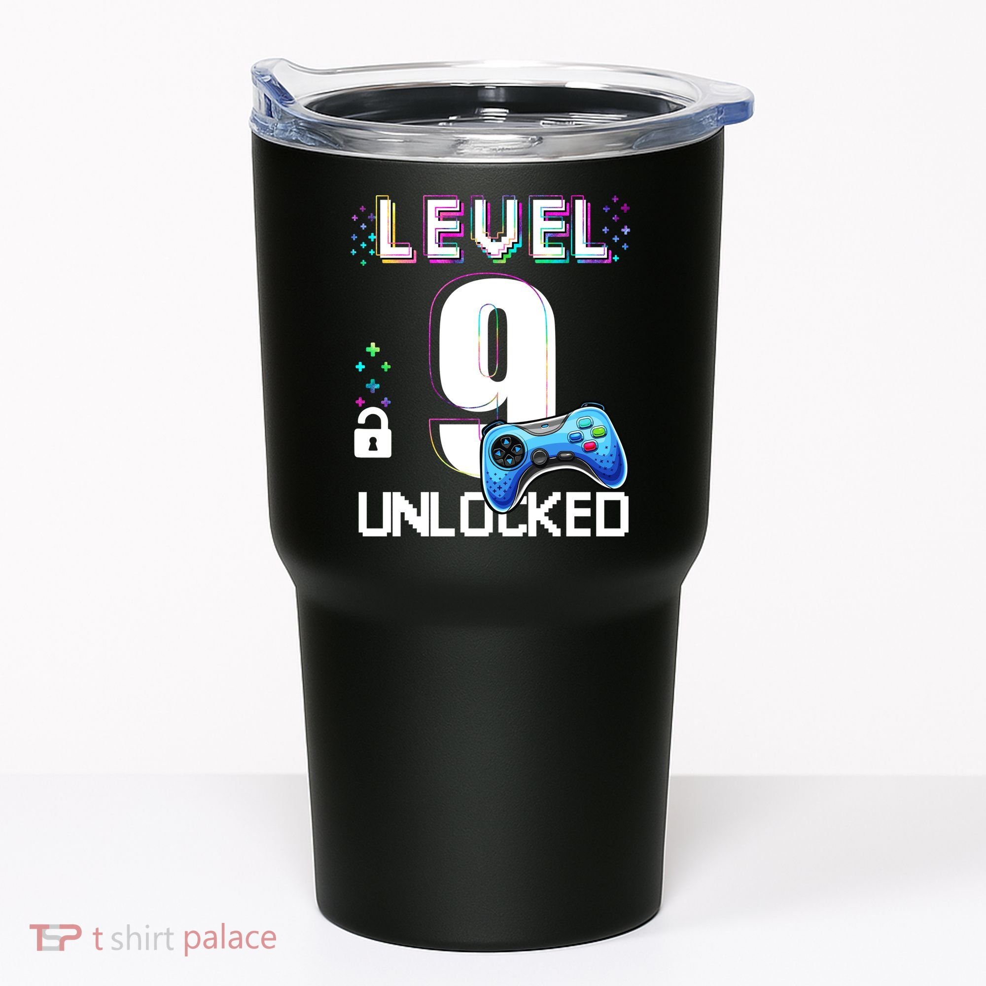 Level 9 Unlocked Video Game 9th Birthday Boy Gamer Tumbler