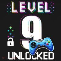 Level 9 Unlocked Video Game 9th Birthday Boy Gamer Ornament thumb 1