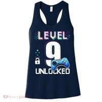 Level 9 Unlocked Video Game 9th Birthday Boy Gamer Women's Tank Top thumb 0