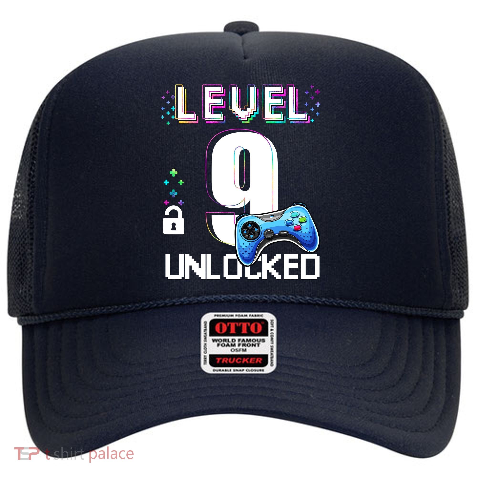 Level 9 Unlocked Video Game 9th Birthday Boy Gamer Hat