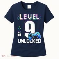 Level 9 Unlocked Video Game 9th Birthday Boy Gamer Women's T-Shirt thumb 0