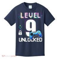 Level 9 Unlocked Video Game 9th Birthday Boy Gamer Kids T-Shirt thumb 0