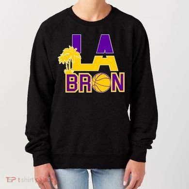 LA Bron Basketball Palm Tree Logo Women's Sweatshirt