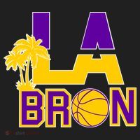 LA Bron Basketball Palm Tree Logo Women's Sweatshirt thumb 2