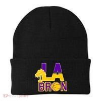LA Bron Basketball Palm Tree Logo Beanie thumb 0