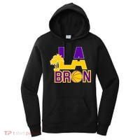 LA Bron Basketball Palm Tree Logo Women's Hoodie thumb 0