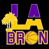 LA Bron Basketball Palm Tree Logo Women's Hoodie thumb 2