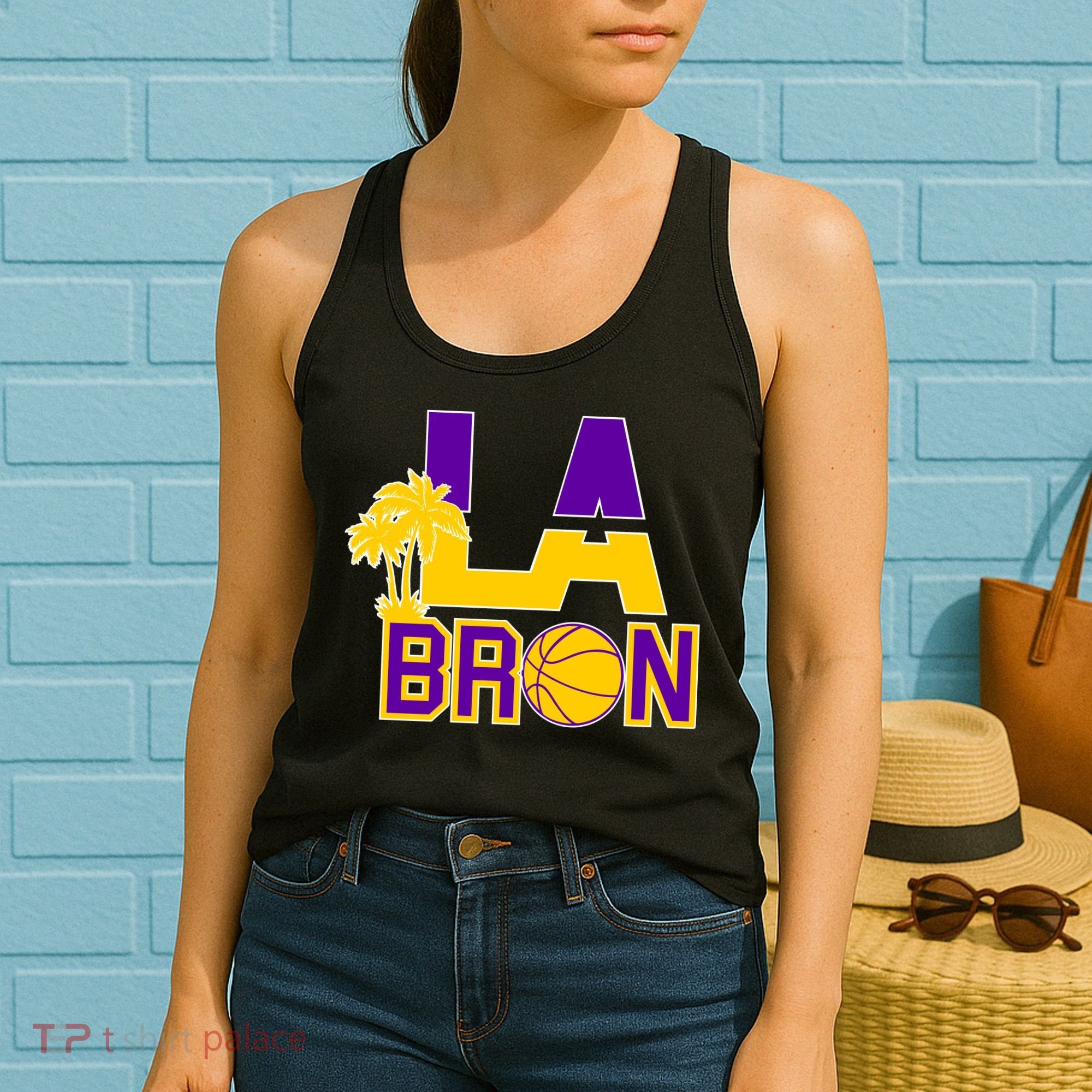 LA Bron Basketball Palm Tree Logo Women's Tank Top