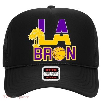 LA Bron Basketball Palm Tree Logo Hat