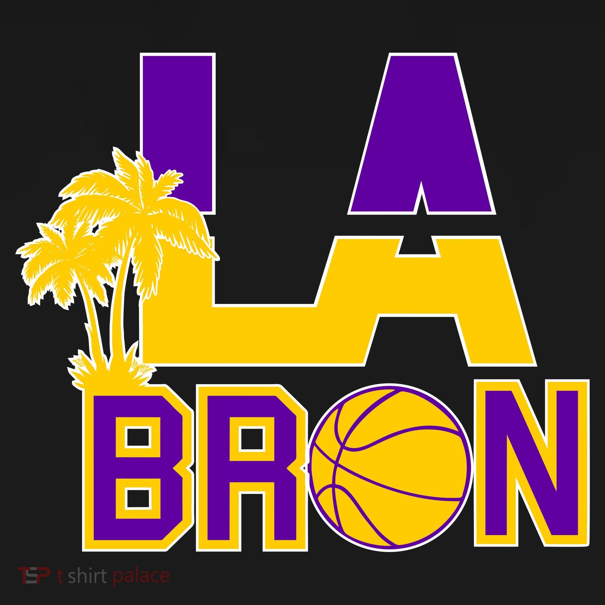 LA Bron Basketball Palm Tree Logo Visor