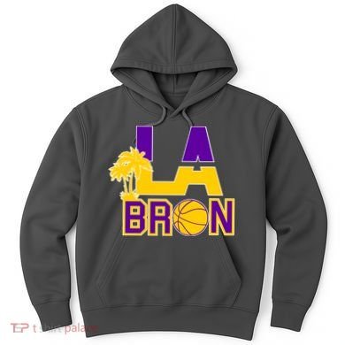 LA Bron Basketball Palm Tree Logo Hoodie