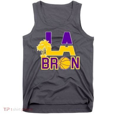 LA Bron Basketball Palm Tree Logo Tank Top