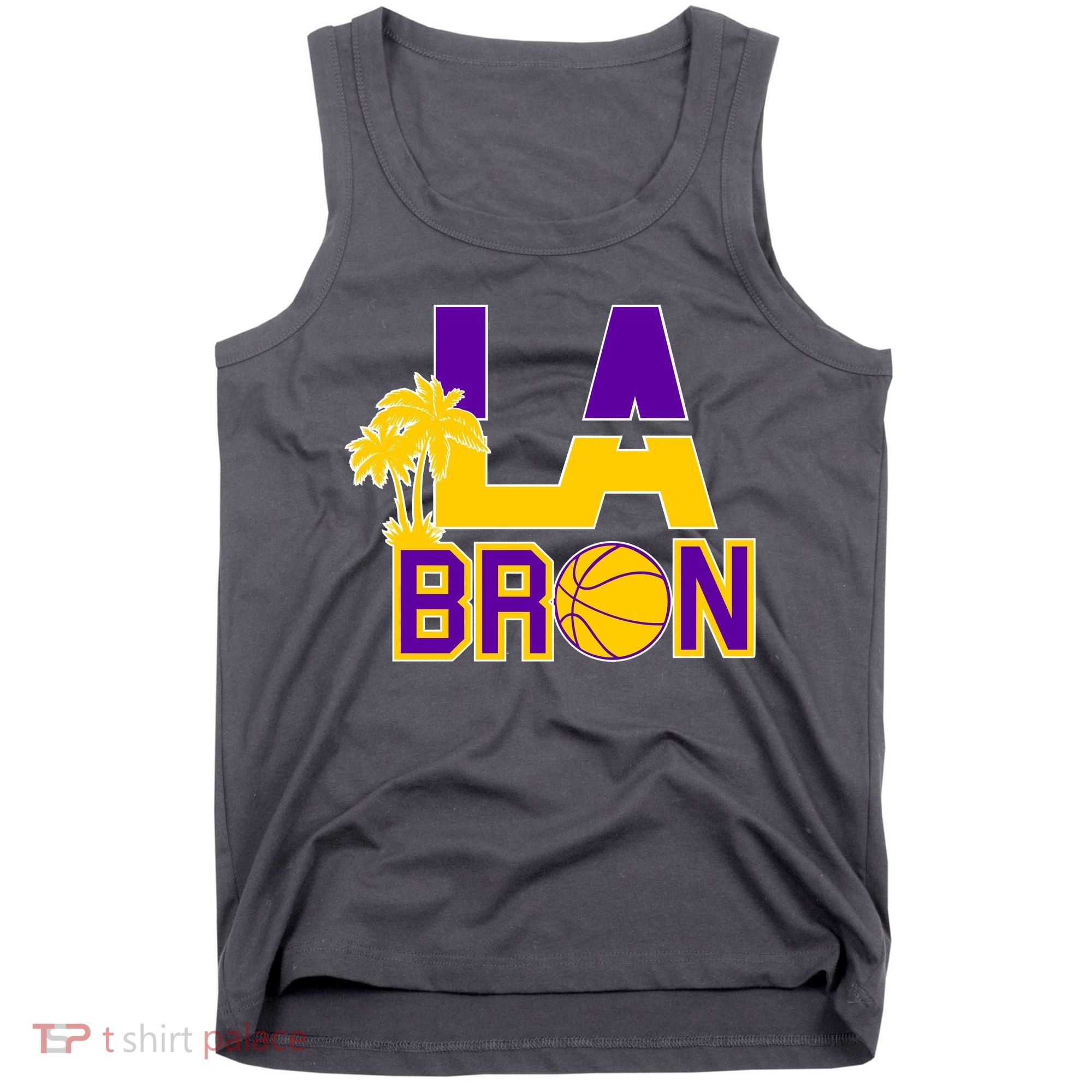 LA Bron Basketball Palm Tree Logo Tank Top