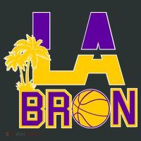 LA Bron Basketball Palm Tree Logo Women's Long Sleeve Shirt thumb 2