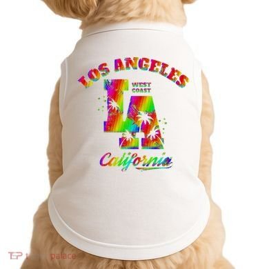 LA Retro Los Angeles Colors Doggie Tank