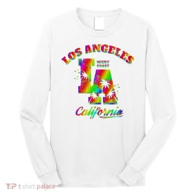 LA Retro Los Angeles Colors Long Sleeve Shirt