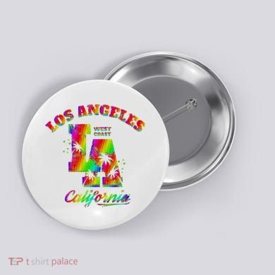 LA Retro Los Angeles Colors Button